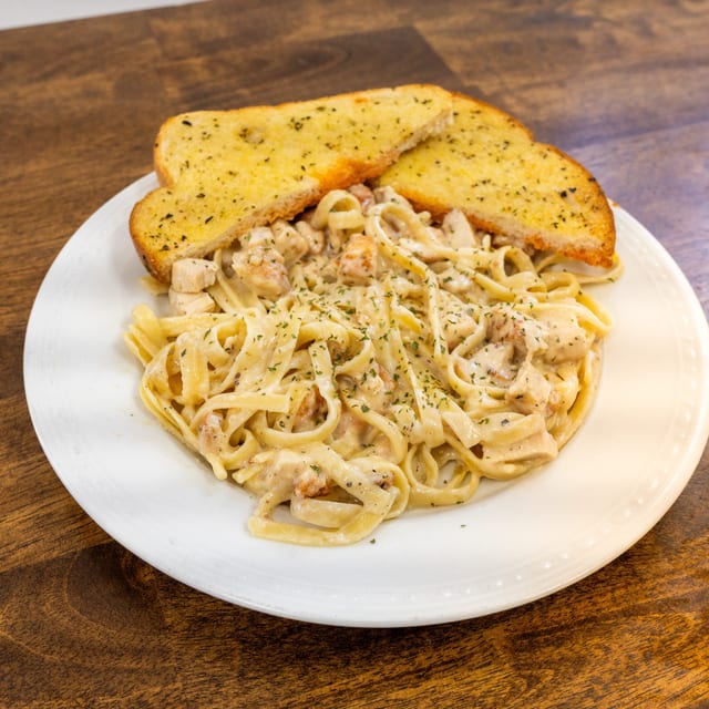 Alfredo Chicken Fettuccine.