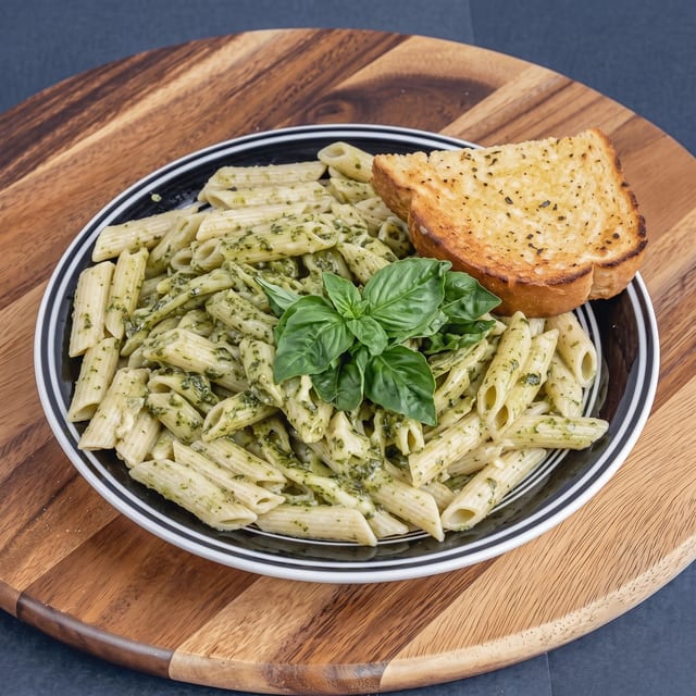 Chicken Penne Pesto.